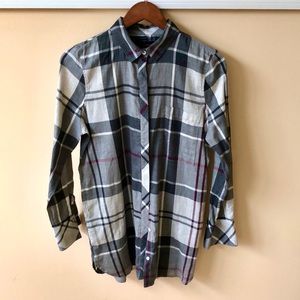NWT Barbour plaid cotton shirt/ tunic